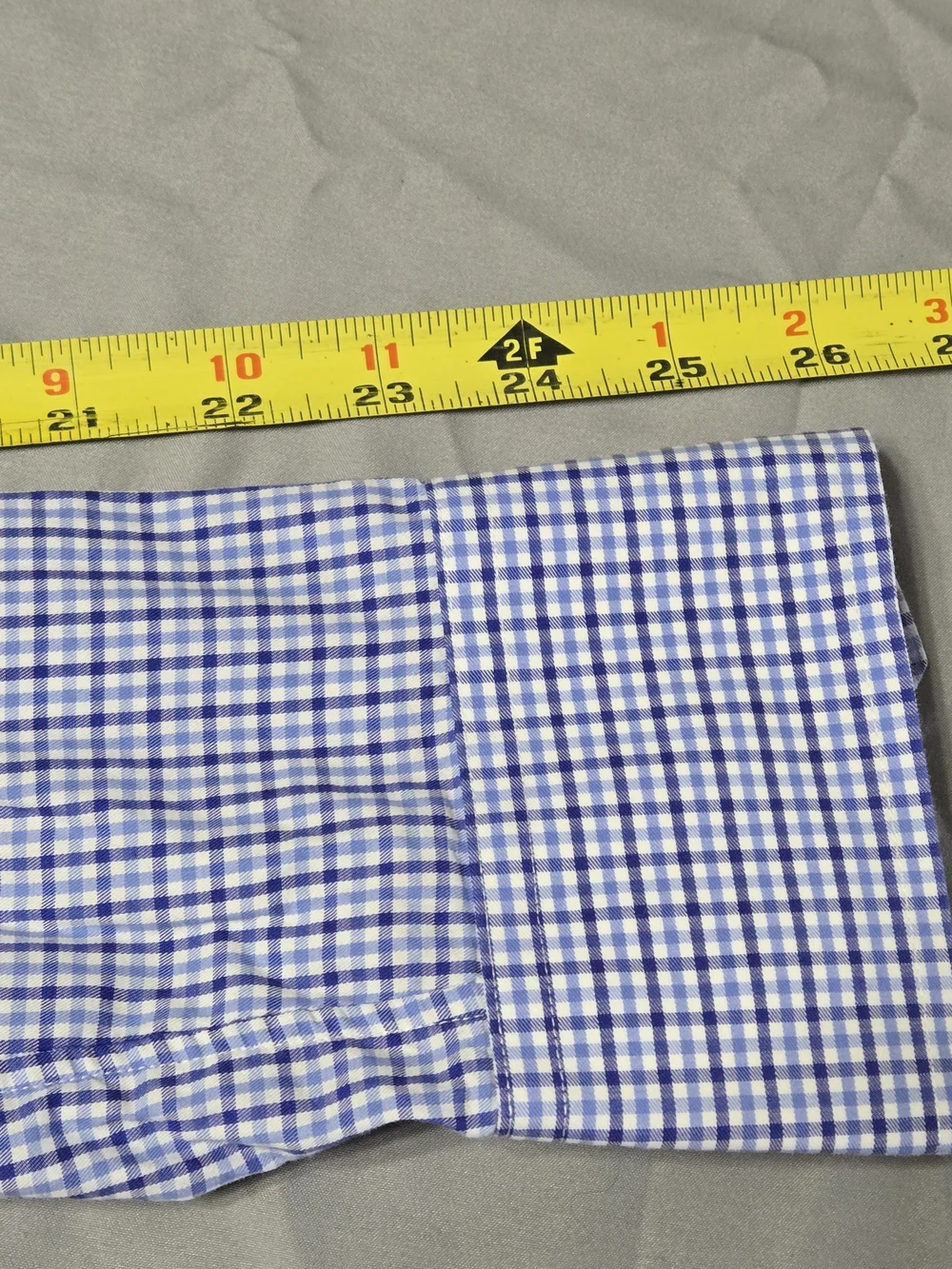 Proper Cloth Sz 15.5 Button-Down Blue Micro-Check Shirt - Picture 7 of 7